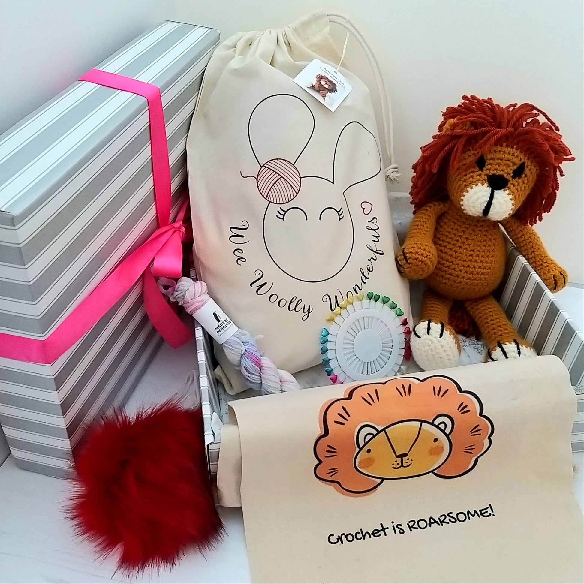Luxury Crochet Gift Box - Lion Theme