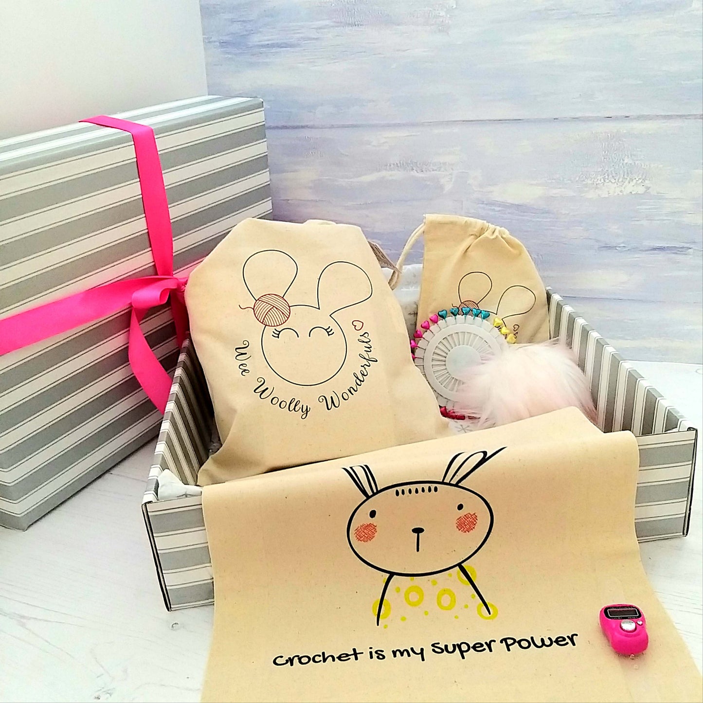 Luxury Crochet Gift Box - Rabbit Theme
