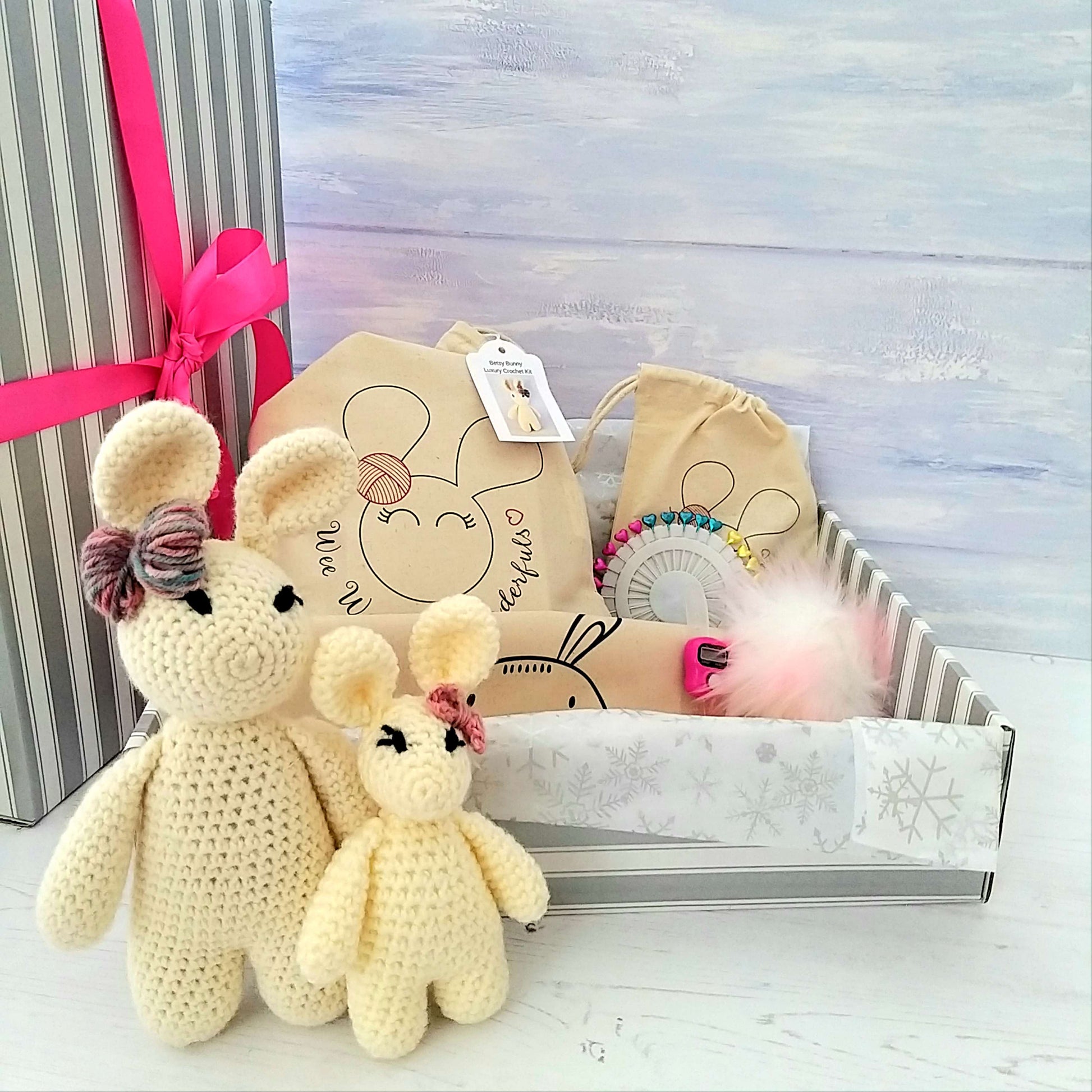 Luxury Crochet Gift Box - Rabbit theme